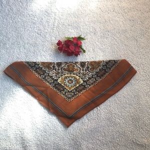 Brown and Orange Autumn Scarf